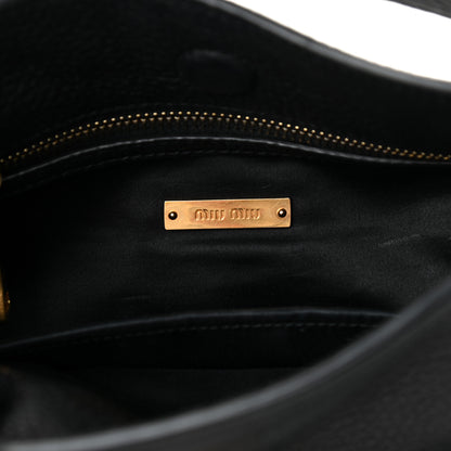 Miu Miu Vitello Phenix Shoulder Bag Black 5 of 11