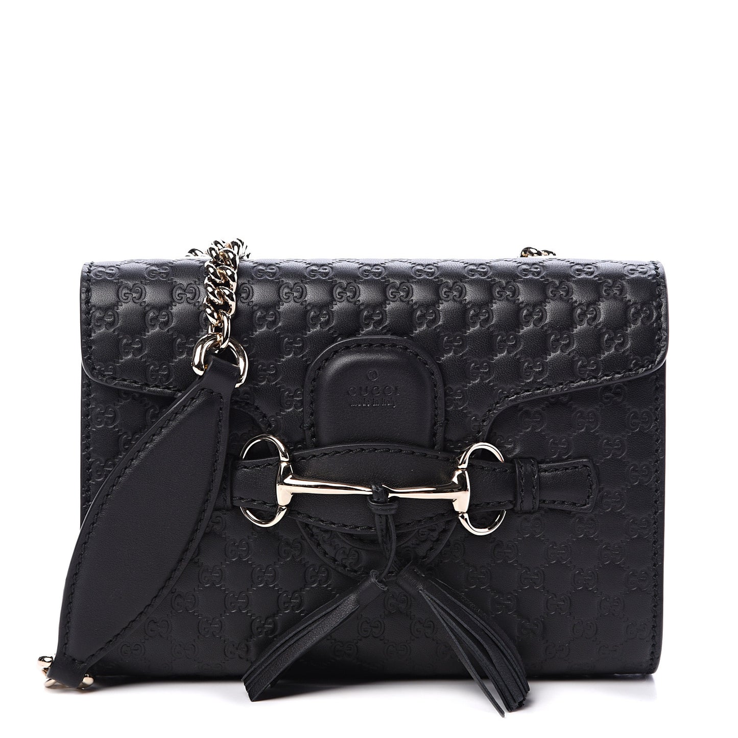 Microguccissima Mini Emily Shoulder Bag Black