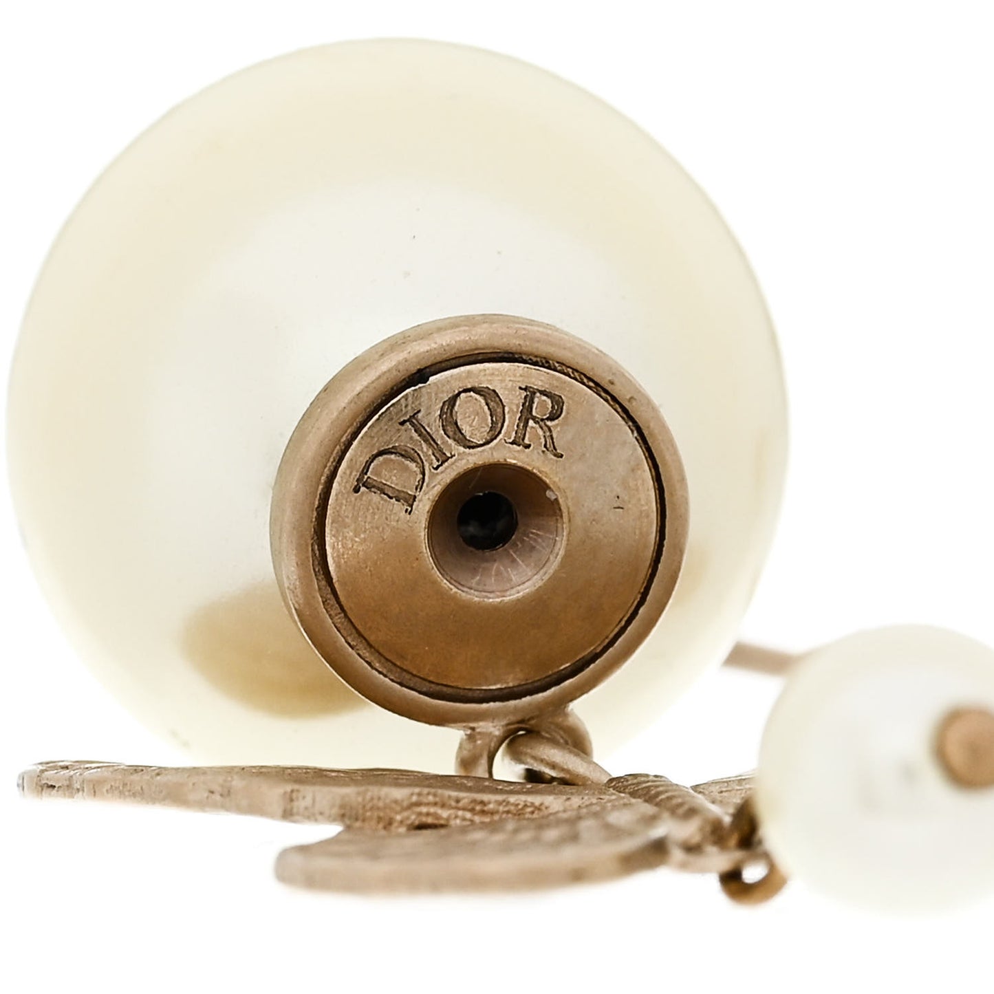 Pearl Butterfly Tribal Earrings Gold