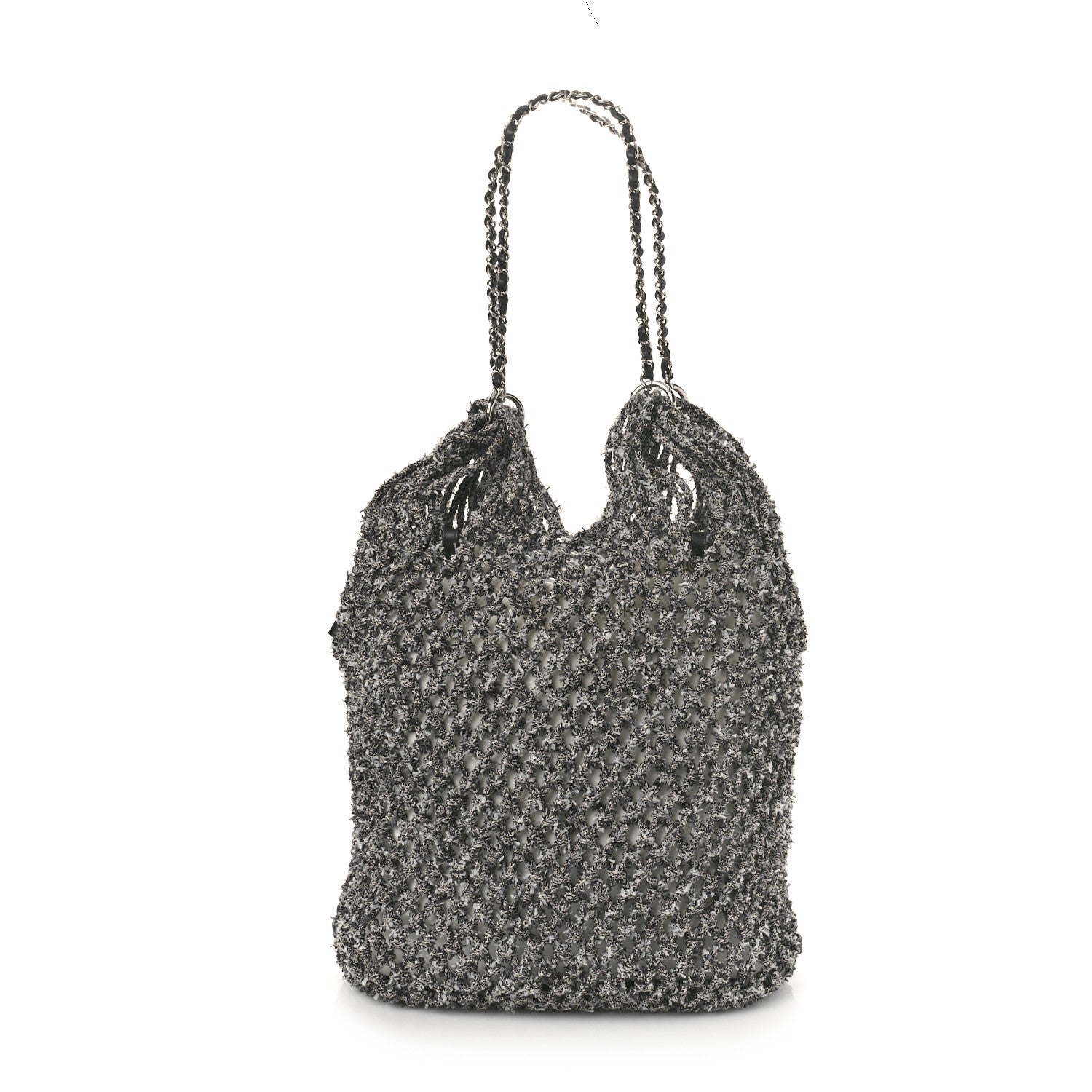 Chanel Lambskin Mixed Fibers Large Shopping Bag Black 2 of 13
