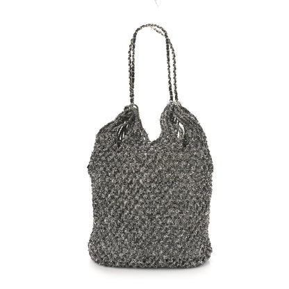 Chanel Lambskin Mixed Fibers Large Shopping Bag Black 2 of 13