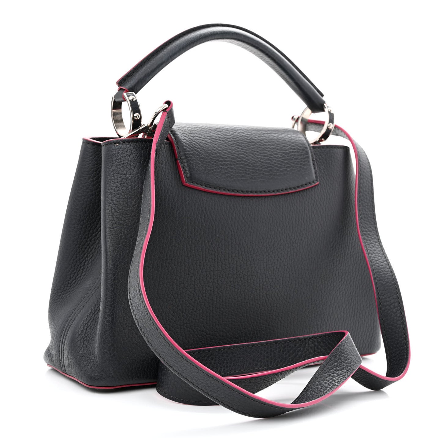 Taurillon Capucines BB Cobalt Fuchsia