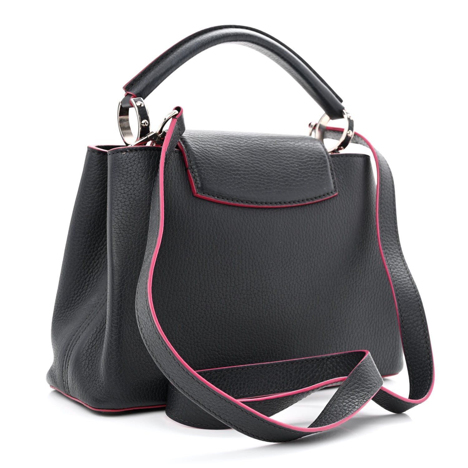 Louis Vuitton Taurillon Capucines BB Cobalt Fuchsia 3 of 11