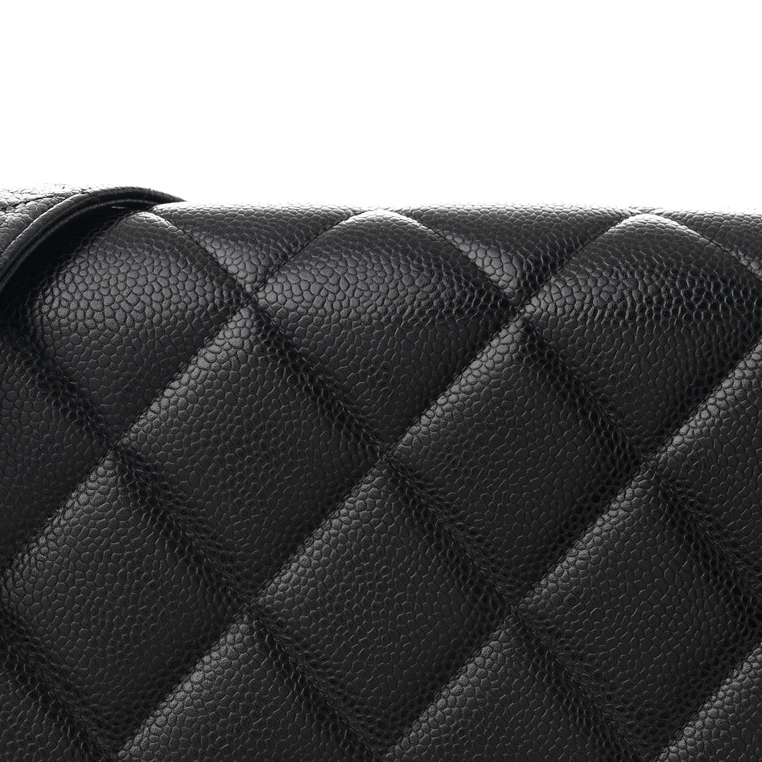 Chanel Caviar Quilted XL Single Flap Black 9 of 12