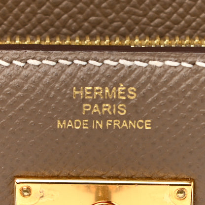 Hermes Epsom Medium Kelly Wallet Etoupe 6 of 8