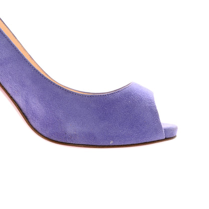 Christian Louboutin Suede Lady Sling 100 Pumps 38 Lavender 10 of 11