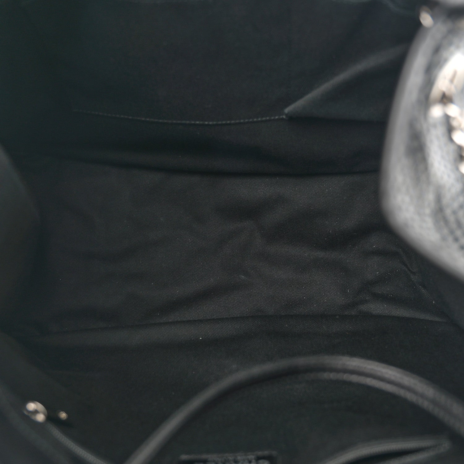 Chanel Calfskin Perforated Up In The Air Tote Black 5 of 11