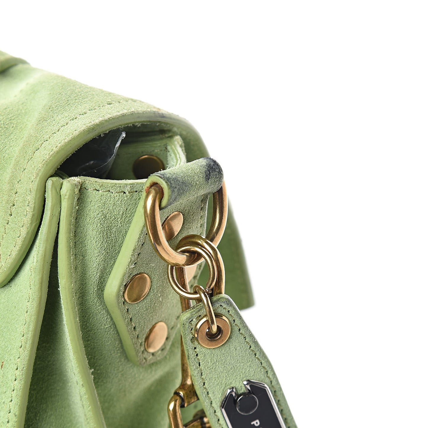 Suede Medium PS1 Satchel Grass