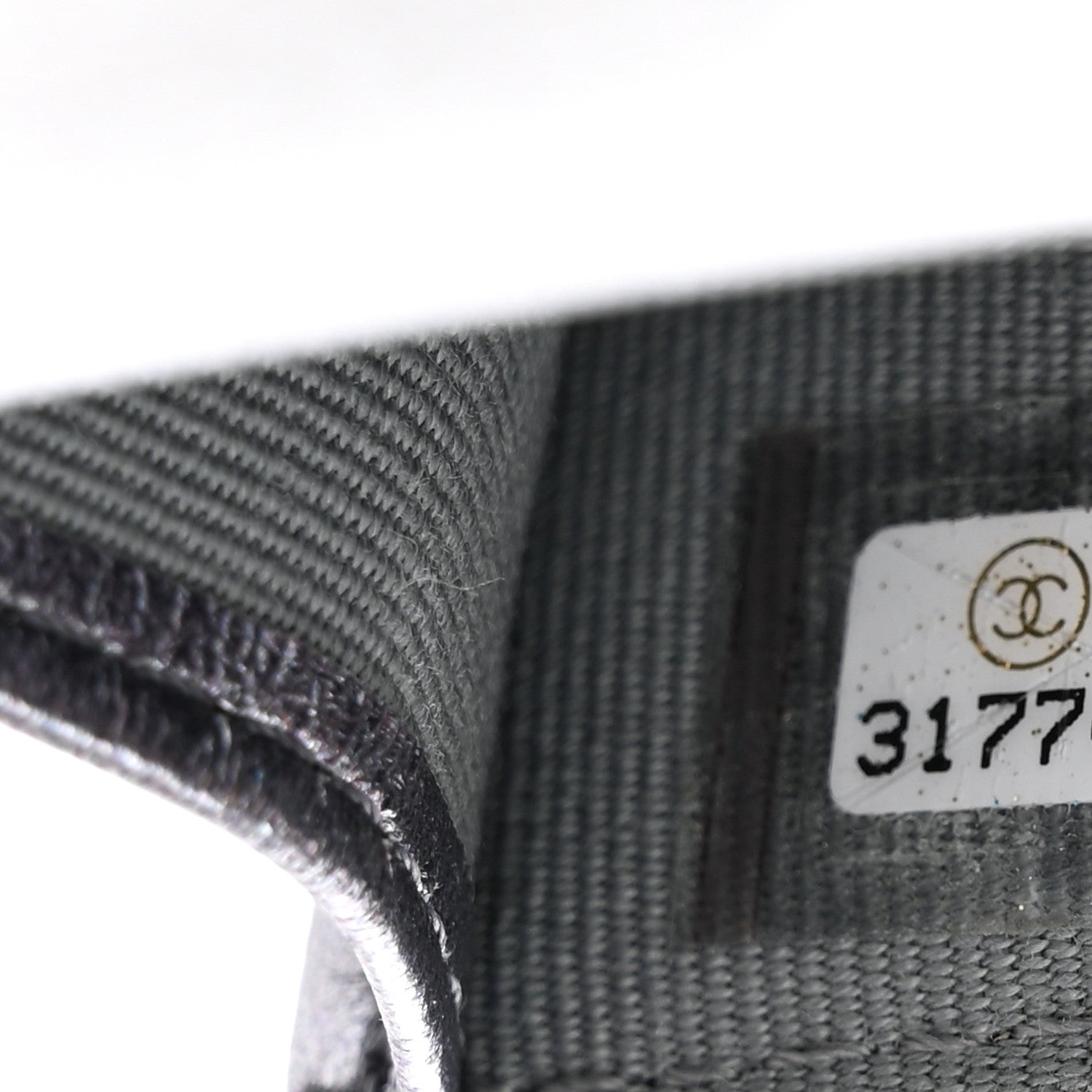 Chanel Gradient Metallic Lambskin Quilted Flap Chain Belt Bag Silver Purple 8 of 8