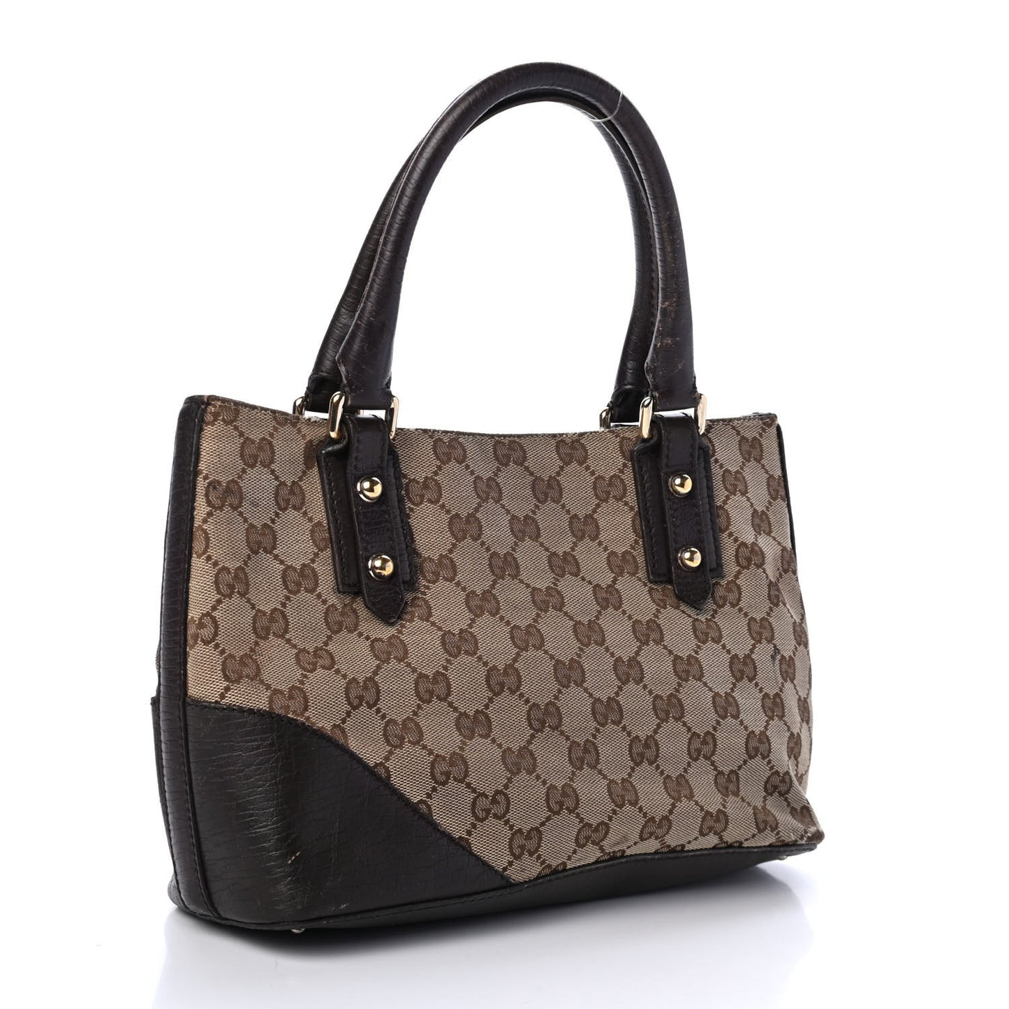 Monogram Small Hasler Tote Dark Brown