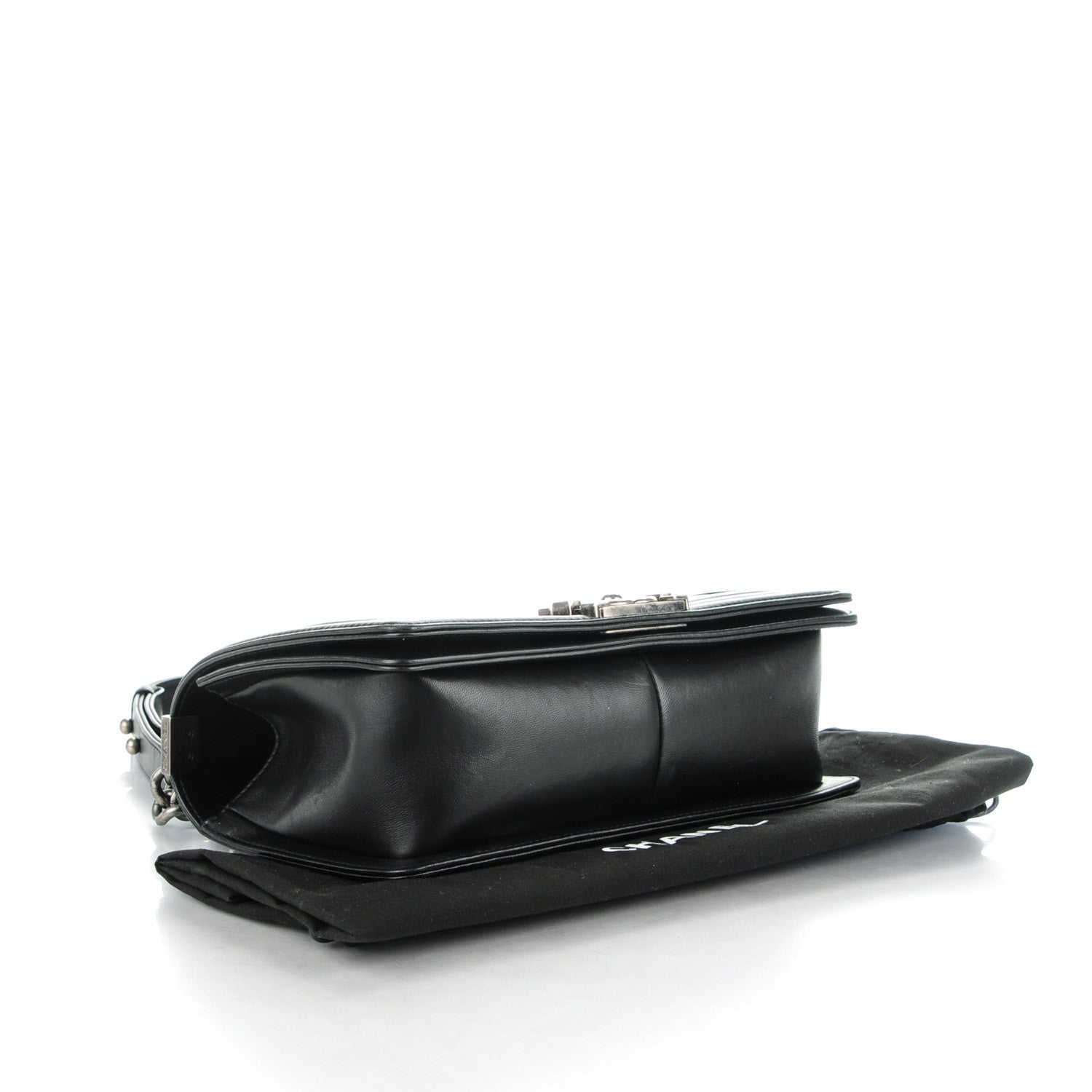 Chanel Lambskin Quilted Medium Boy Flap Black 4 of 8