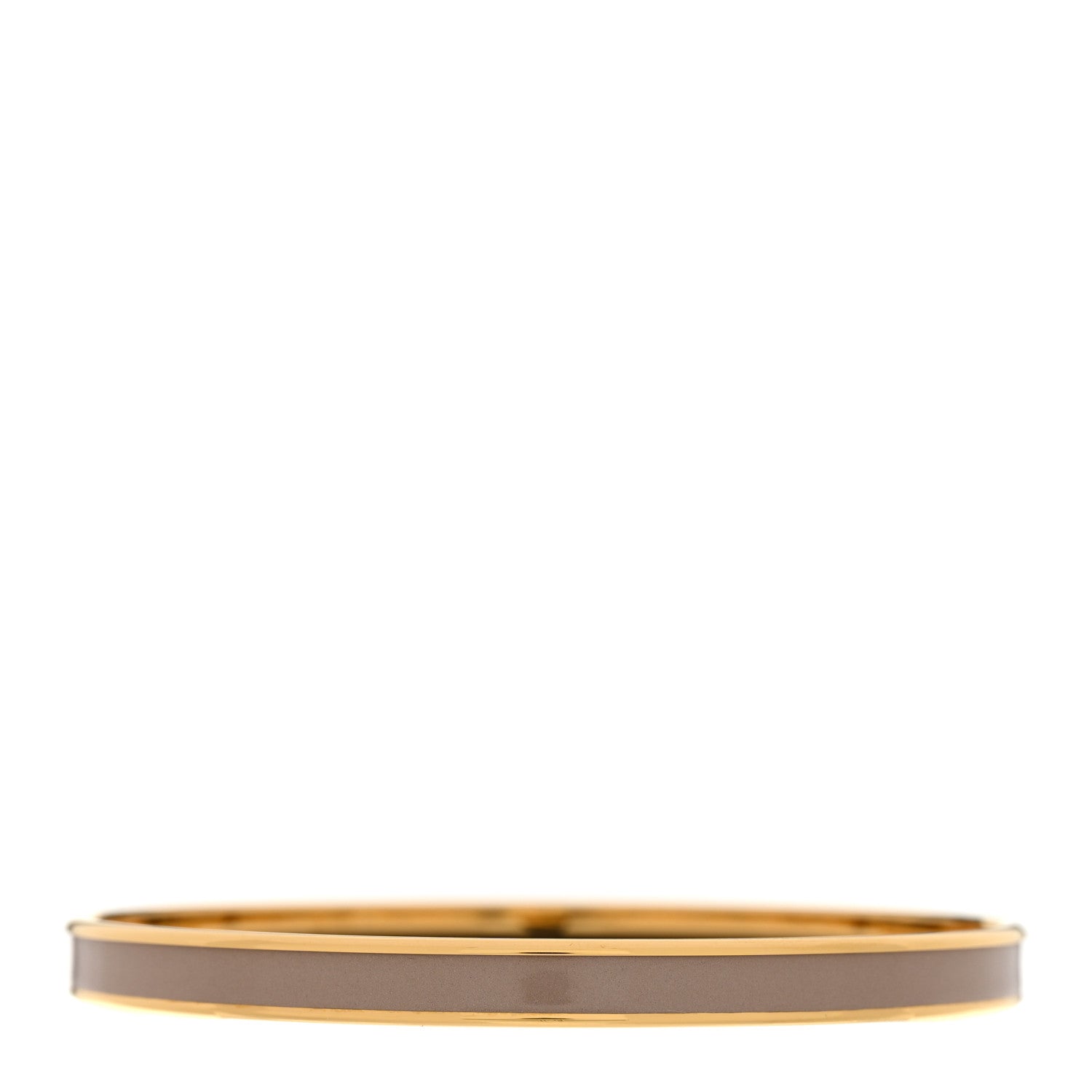 Hermes Enamel Uni Bangle 65 Chataigne 3 of 6