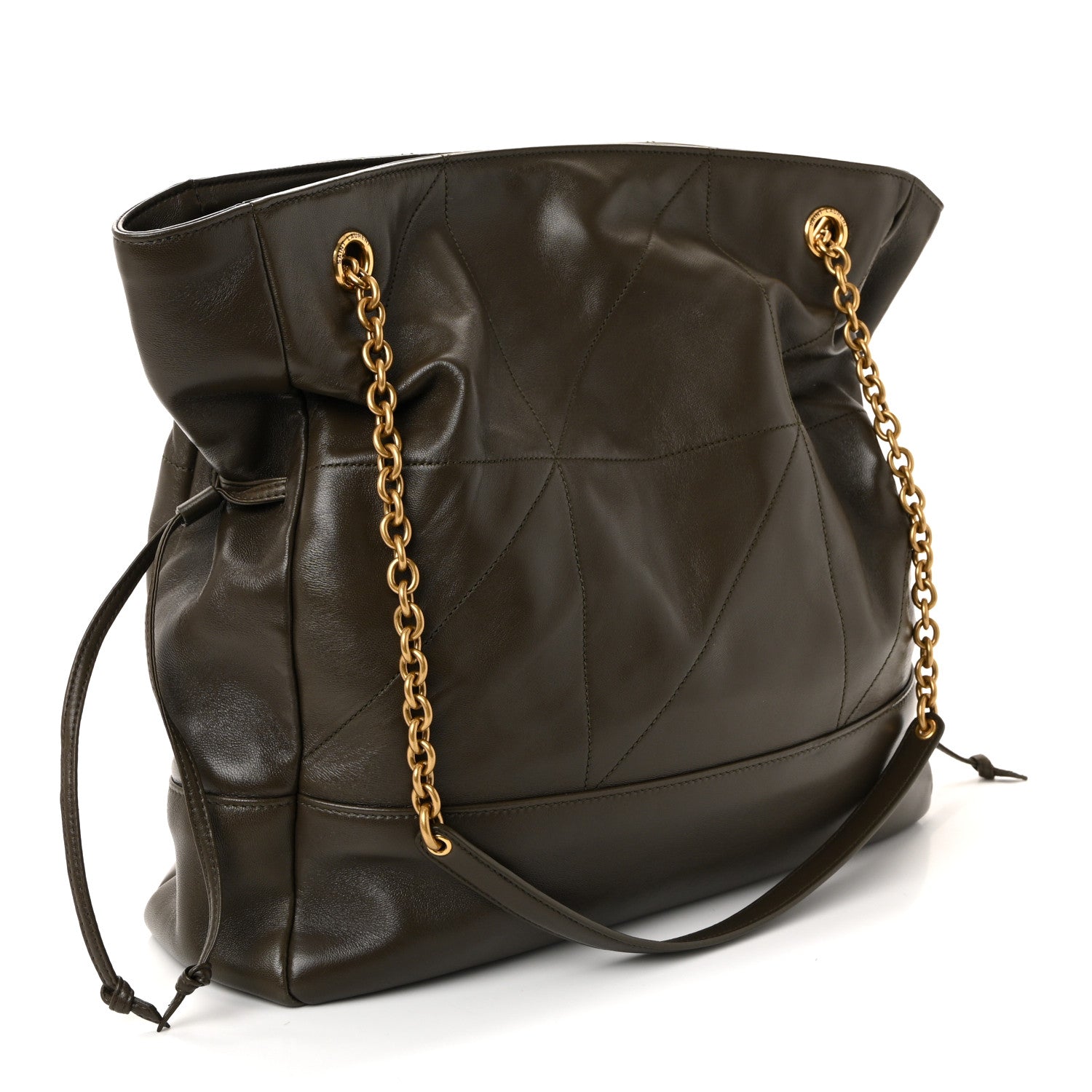 Saint Laurent Lambskin Medium Jamie Shopping Tote Light Musk 4 of 10