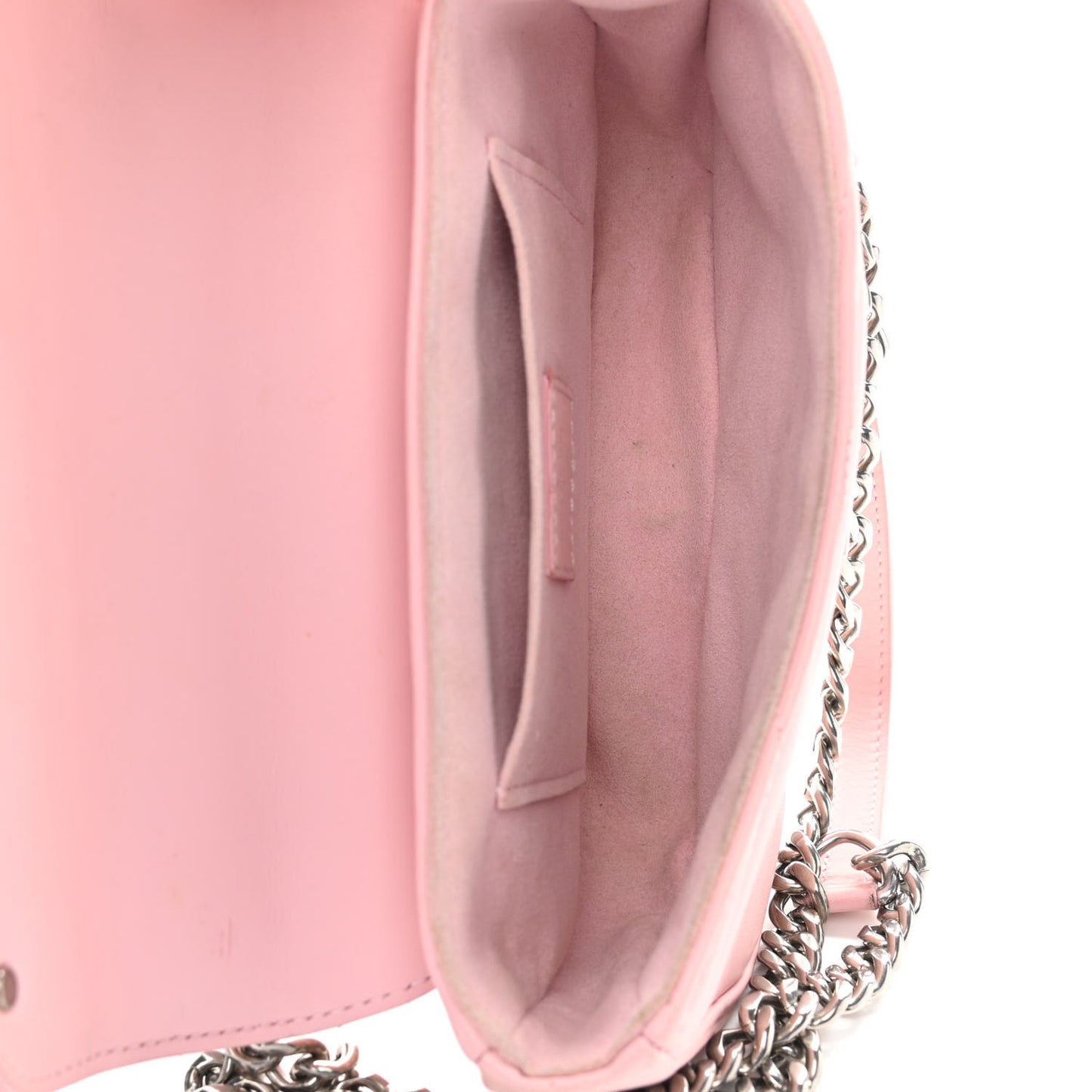 Calfskin New Wave Chain MM Smoothie Pink