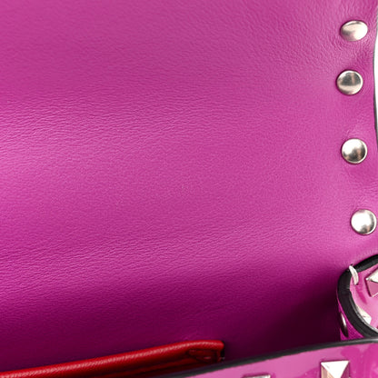 Valentino Garavani Patent Small Rockstud Spike Shoulder Bag Radiant Orchid 11 of 16