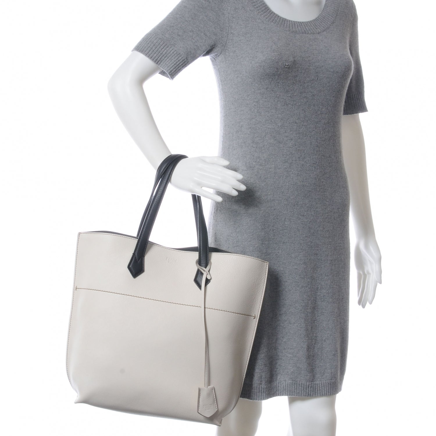 Fendi Vitello All In Tote White 2 of 10