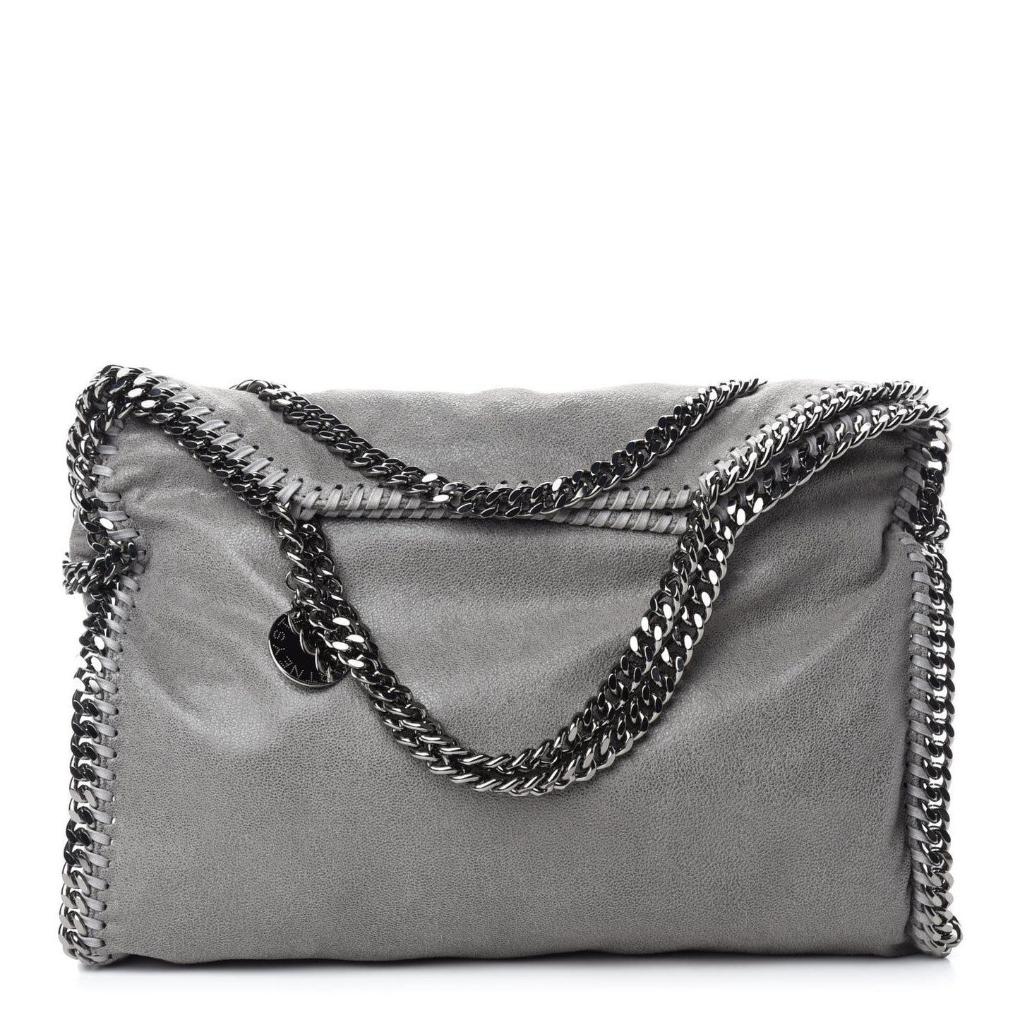 Shaggy Deer Falabella Fold Over Tote Grey