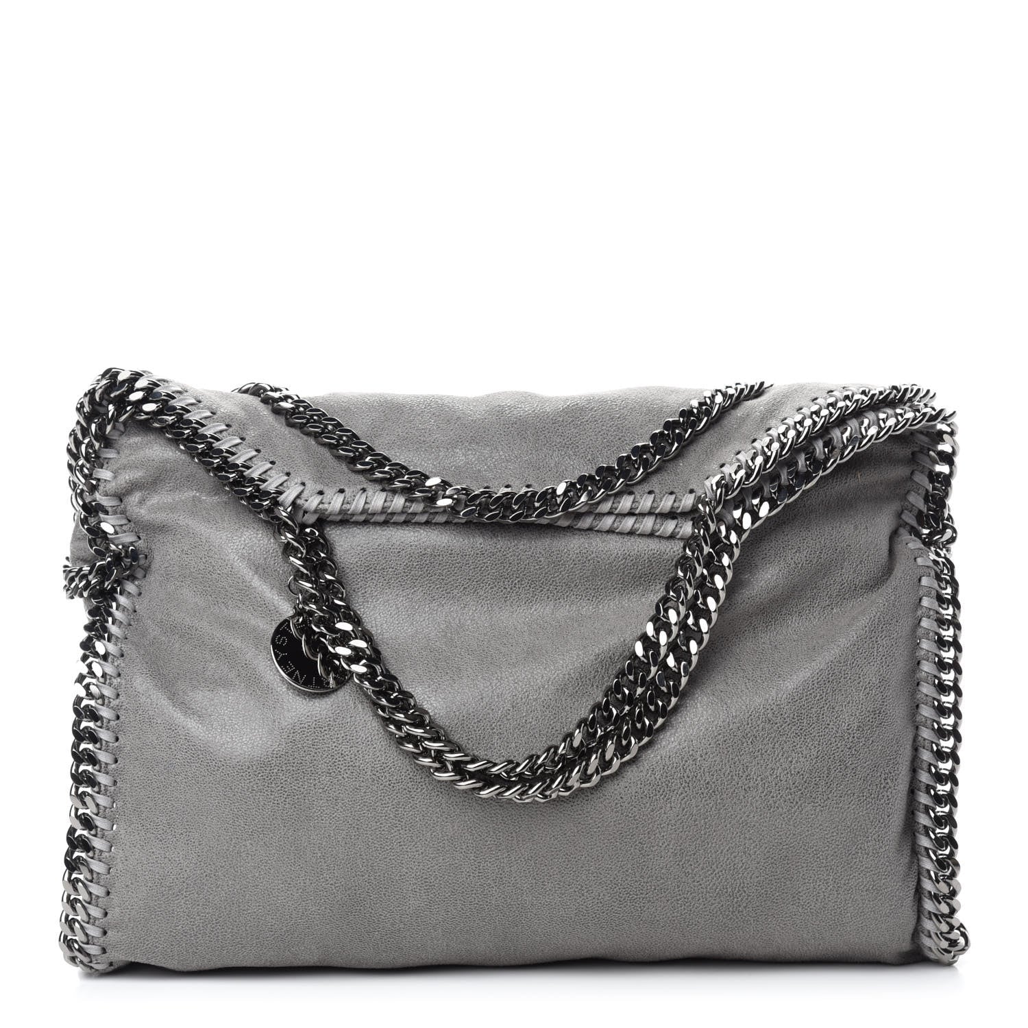 Stella McCartney Shaggy Deer Falabella Fold Over Tote Grey 1 of 12