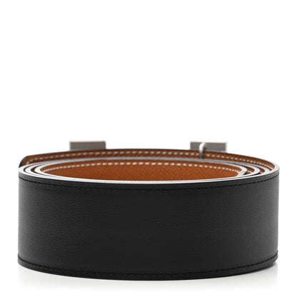 Hermes Epsom Swift 42mm Constance 2 Belt 105 Gold Black 2 of 5