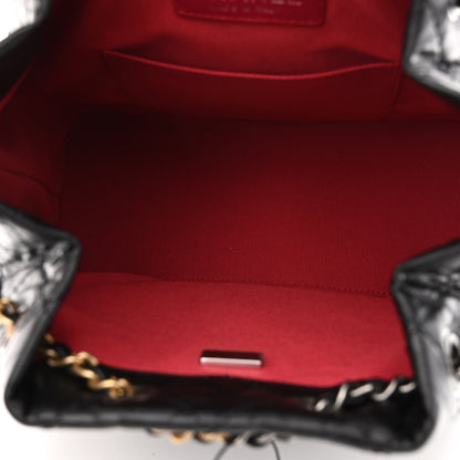 Chanel Aged Calfskin Quilted Small Gabrielle Backpack Black 5 of 10