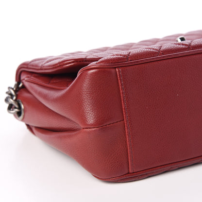 Chanel Caviar Quilted Medium Rock In Rome Single Flap Burgundy 8 of 12