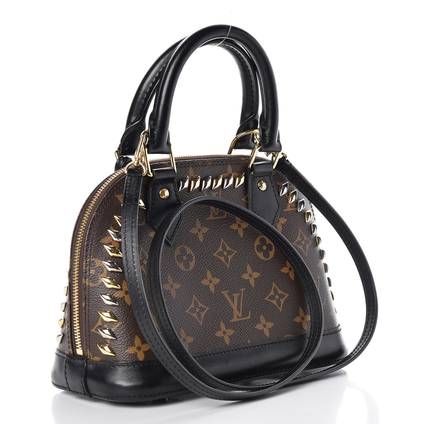 Monogram Macassar Studded Alma BB
