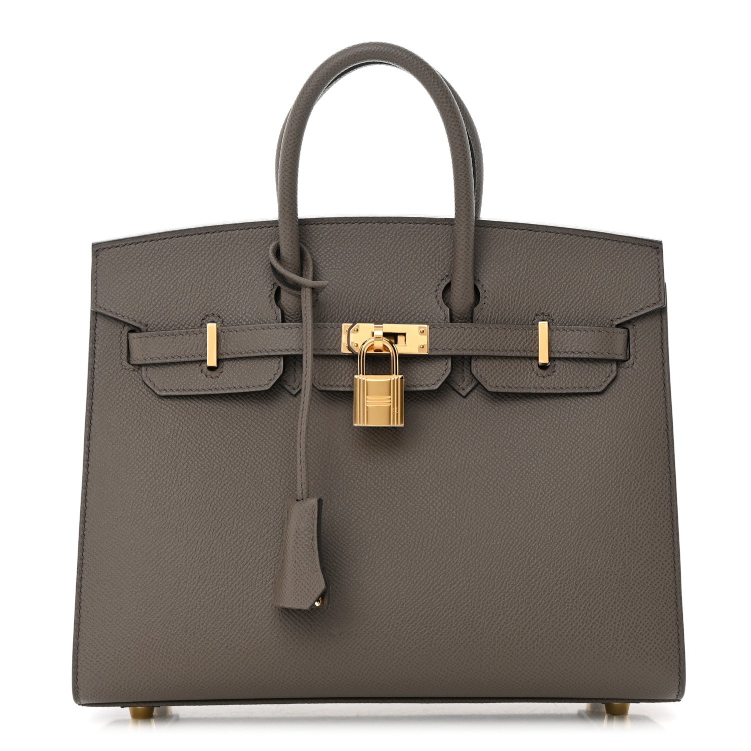 Hermes Epsom Birkin Sellier 25 Etain 1 of 11