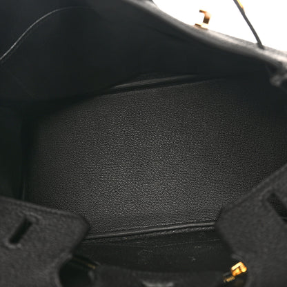 Hermes Togo Birkin 25 Black 5 of 11