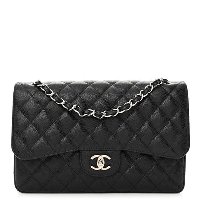 Chanel Caviar Quilted Jumbo Double Flap Black 1 of 11