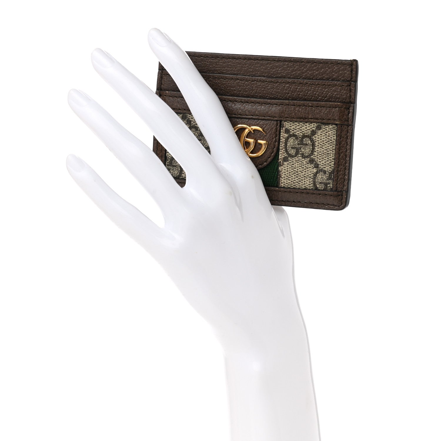 Gucci GG Supreme Monogram Ophidia Card Holder Brown 2 of 6