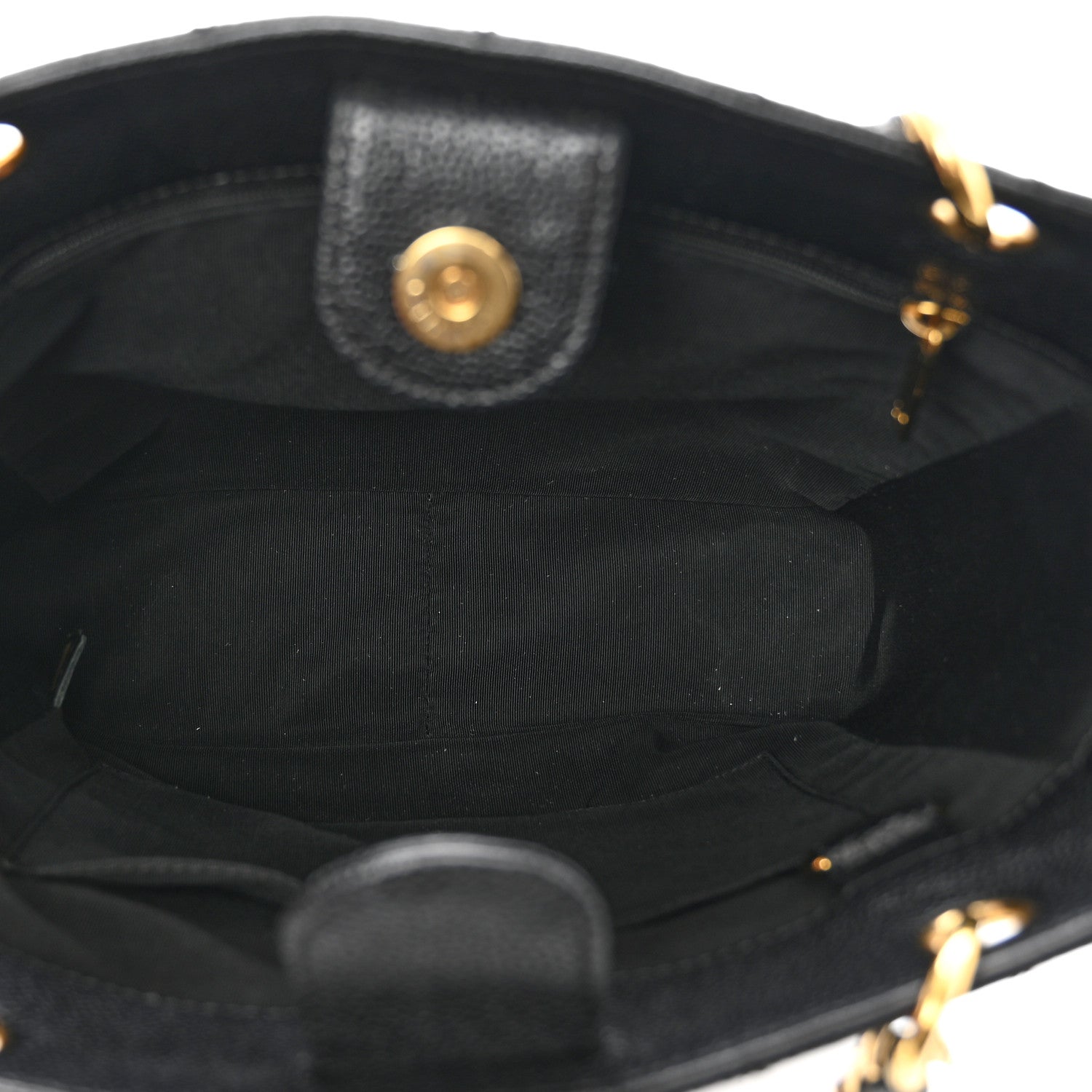 Chanel Caviar Quilted Petit Shopping Tote PST Black 6 of 10