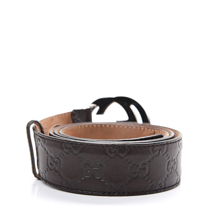 Gucci Guccissima Interlocking G Belt 100 40 Dark Brown 2 of 7