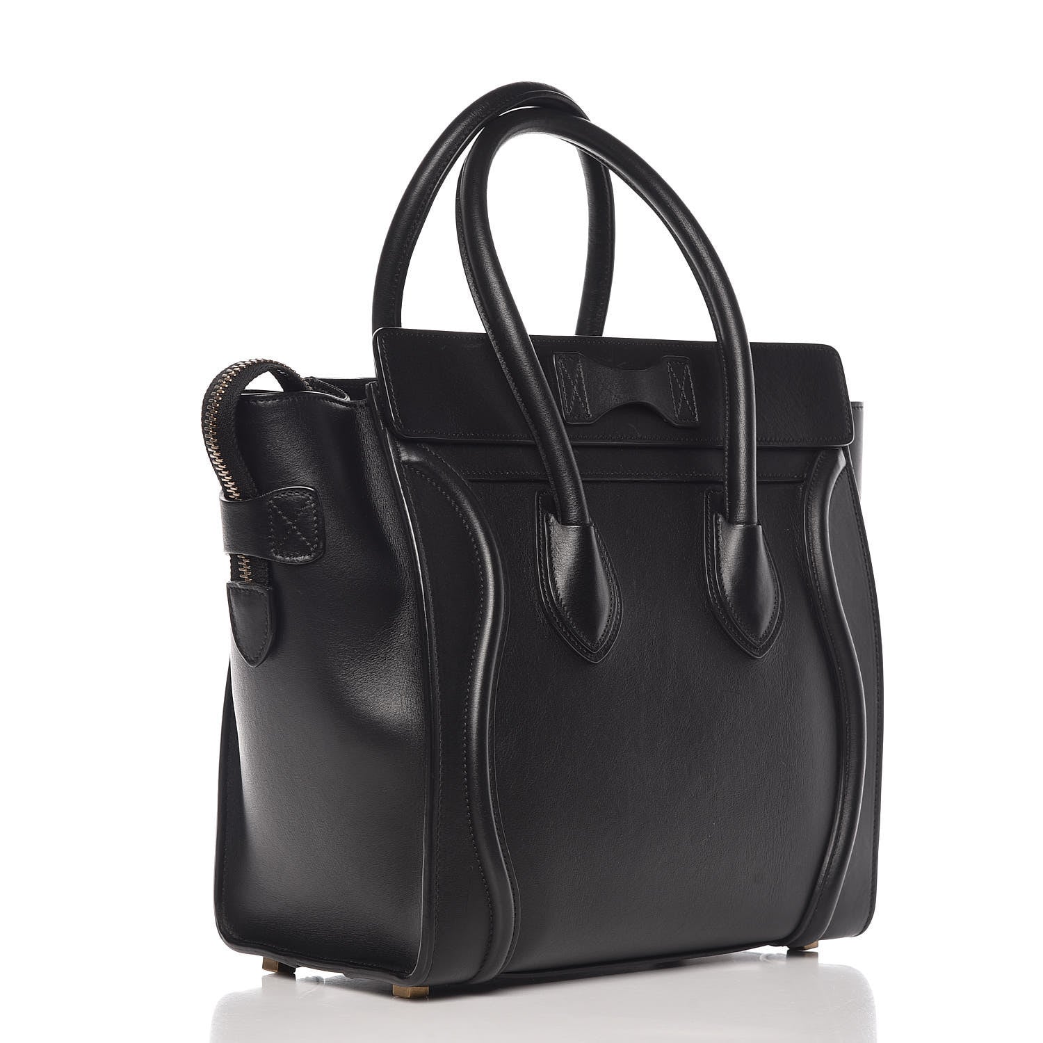 Celine Smooth Calfskin Micro Luggage Black 3 of 10