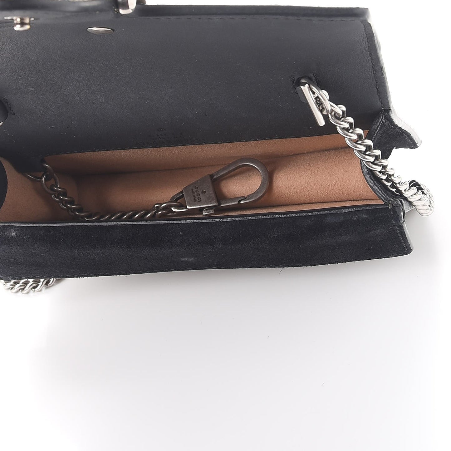 GG Supreme Monogram Super Mini Dionysus Shoulder Bag Black