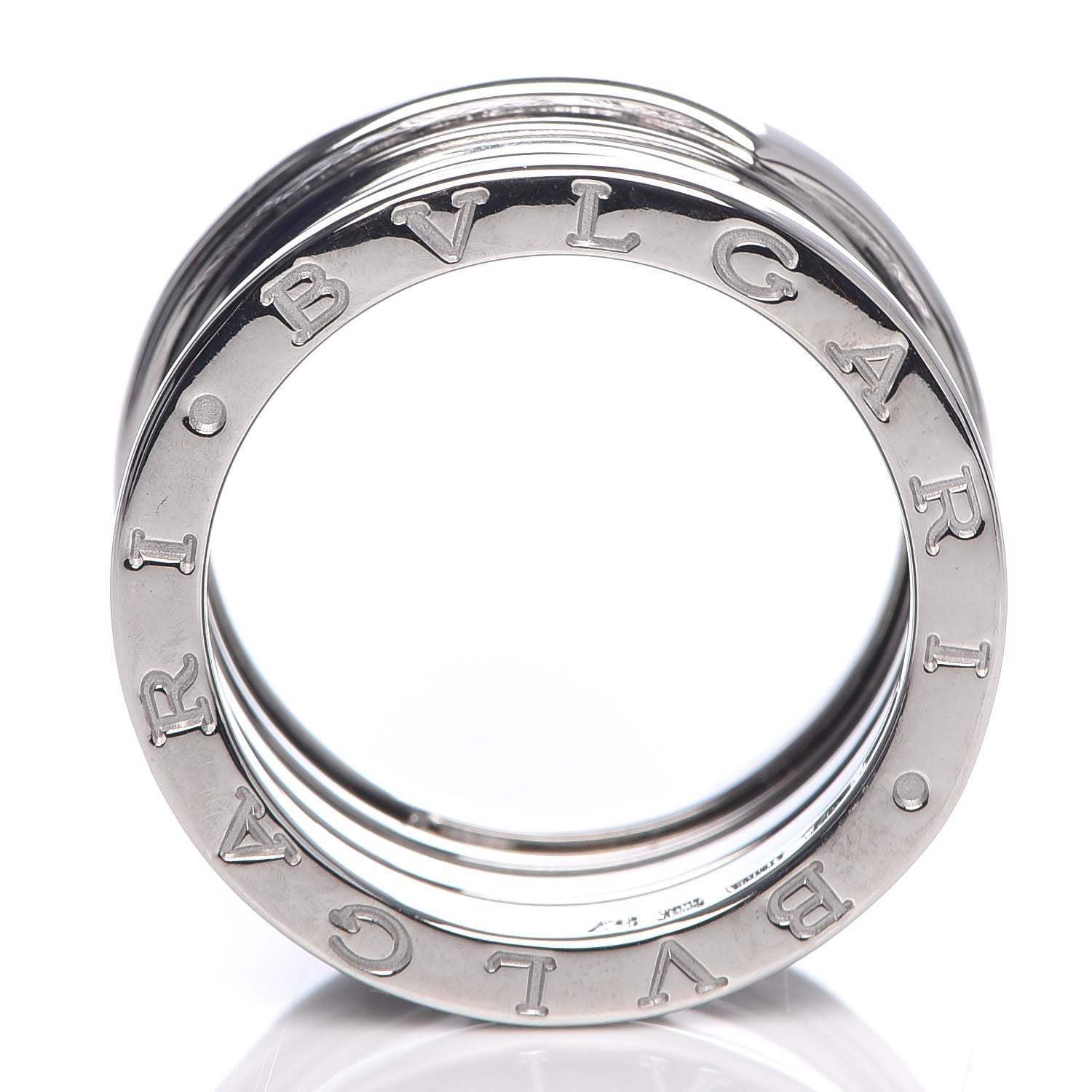Bulgari 18K White Gold B.Zero1 Four-Band Ring 57 8 4 of 5