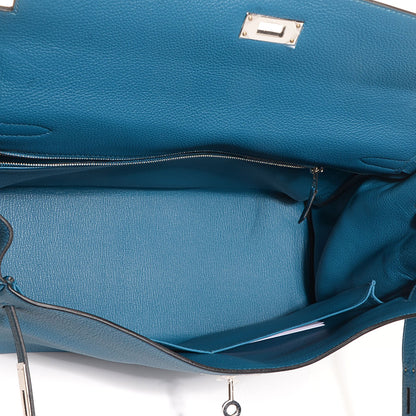 Hermes Togo Kelly Retourne 35 Bleu de Galice 10 of 24