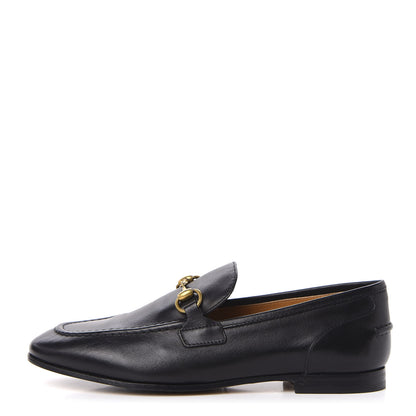 Gucci Calfskin Womens Jordaan Loafers 35 Black 1 of 10