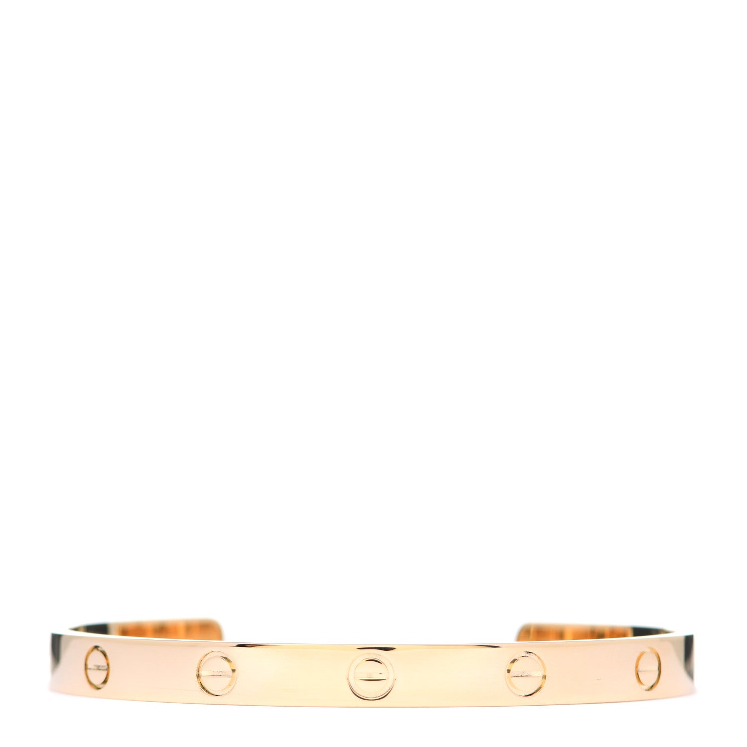 Cartier 18K Yellow Gold LOVE Cuff Bracelet 19 1 of 6