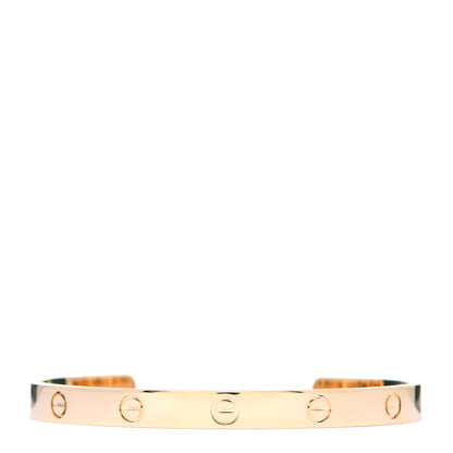 Cartier 18K Yellow Gold LOVE Cuff Bracelet 19 1 of 6