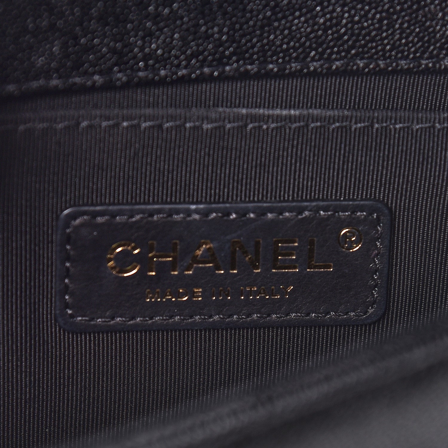 Chanel Caviar Chevron Quilted Small Boy Flap Black 6 of 12