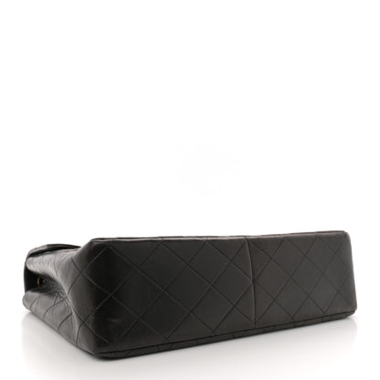 Chanel Lambskin Quilted Jumbo Single Flap Black 4 of 11