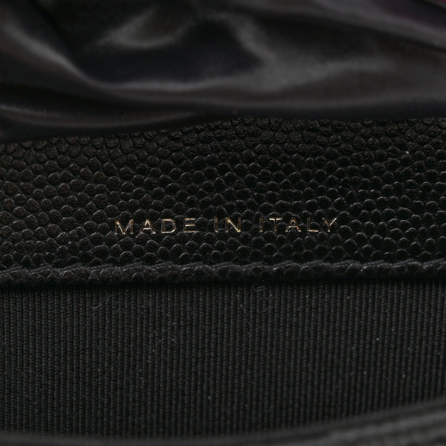 Chanel Caviar Fabric Graffiti Foldable Tote Bag With Chain Black Multicolor 11 of 19