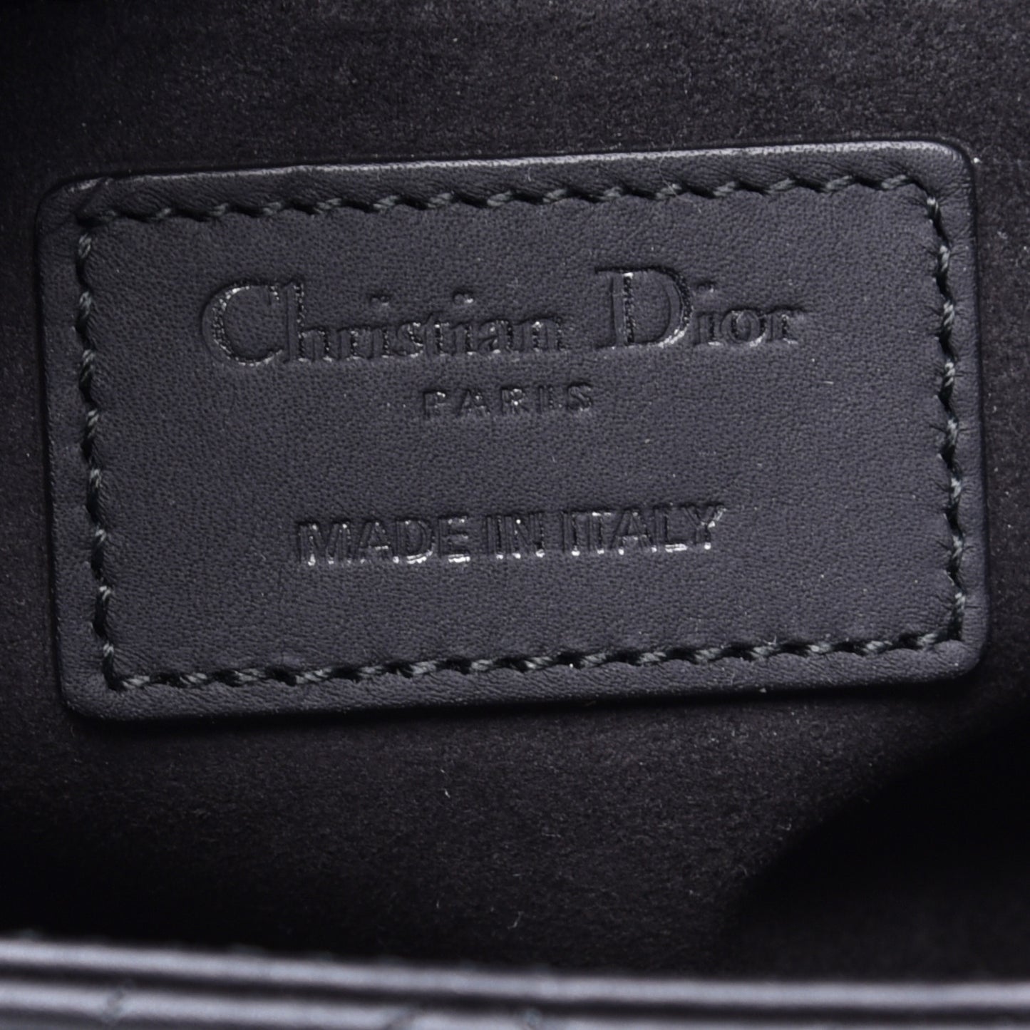 Ultra Matte Calfskin Cannage Medium Lady Dior Black