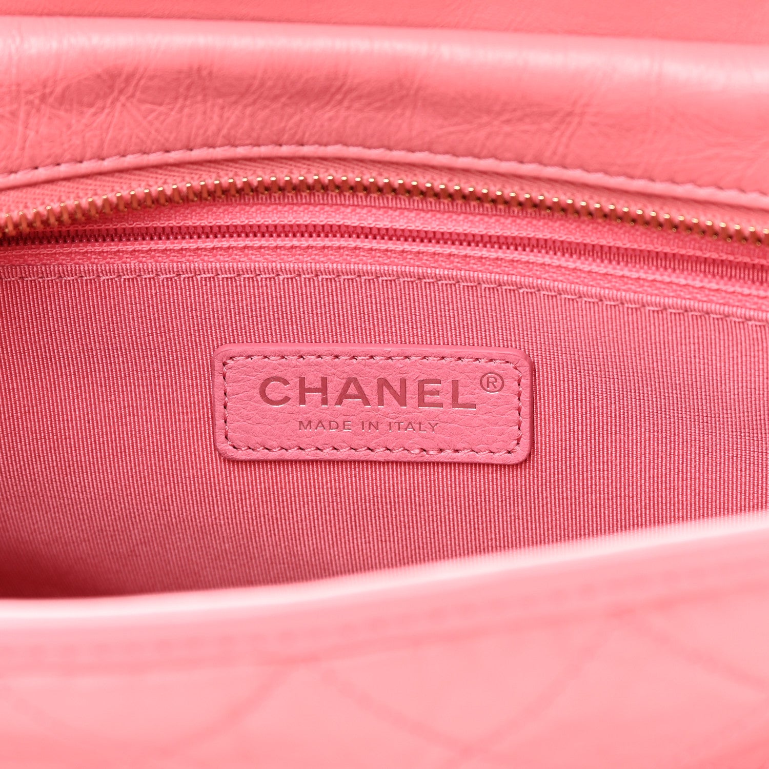 Chanel Aged Calfskin Quilted Medium Gabrielle Logo Hobo Rose 6 of 14
