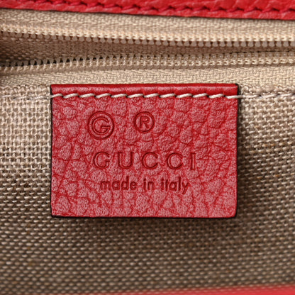 Gucci Dollar Calfskin Interlocking G Shoulder Bag Red 6 of 11