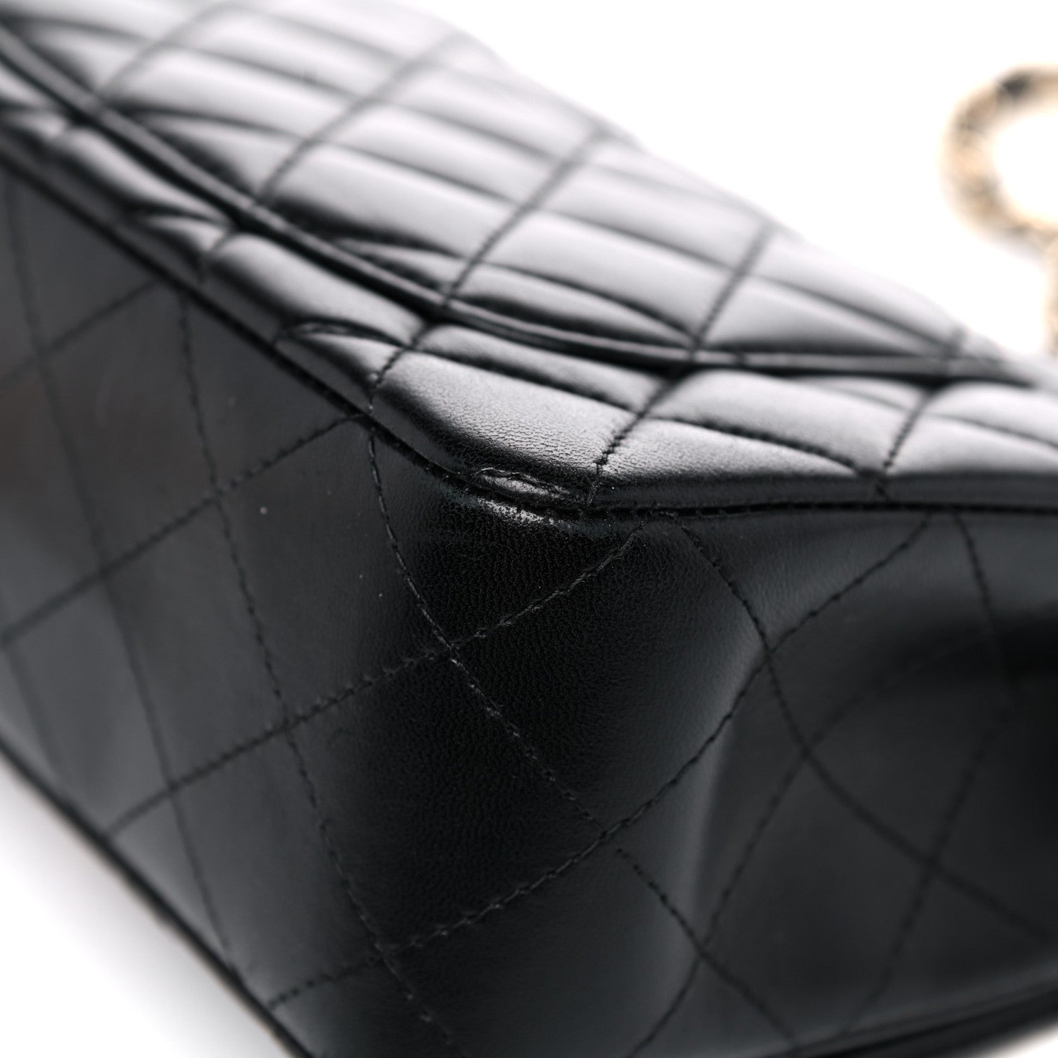 Chanel Lambskin Quilted Mini Rectangular Flap Black 11 of 13