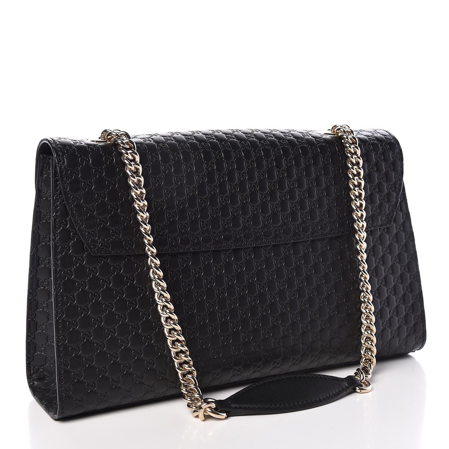 Gucci Microguccissima Medium Emily Chain Shoulder Bag Black 3 of 9