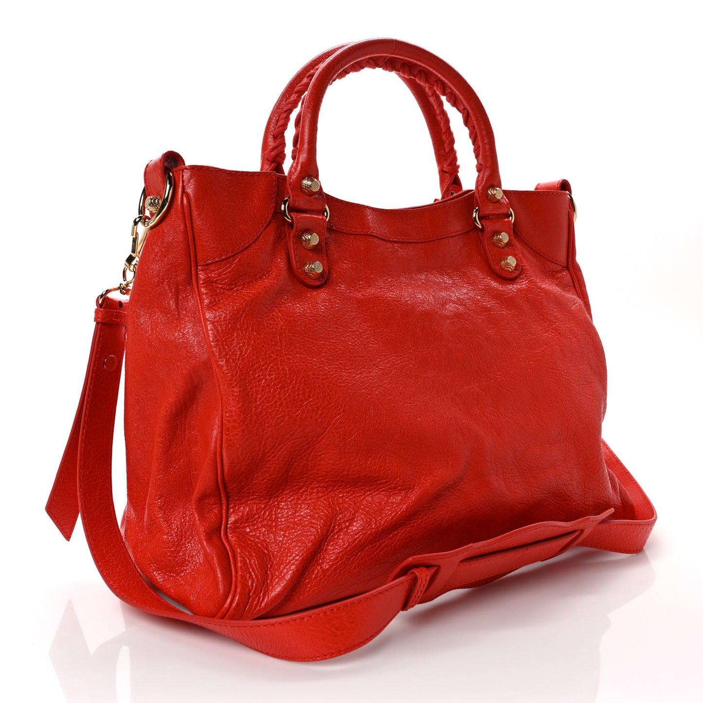 Agneau Giant 12 Gold Hardware Velo Rouge Cardinal