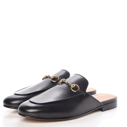 Gucci Calfskin Womens Princetown Slippers 37 Black 3 of 8