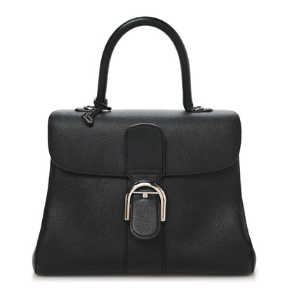Delvaux Grained Calfskin MM Brillant Satchel Black 1 of 11